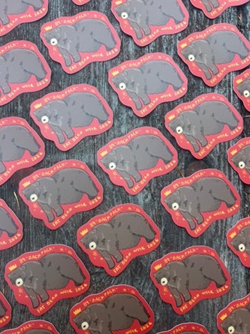 Fat Bear Week Winner #89 Backpack Sticker - Katmai National Park