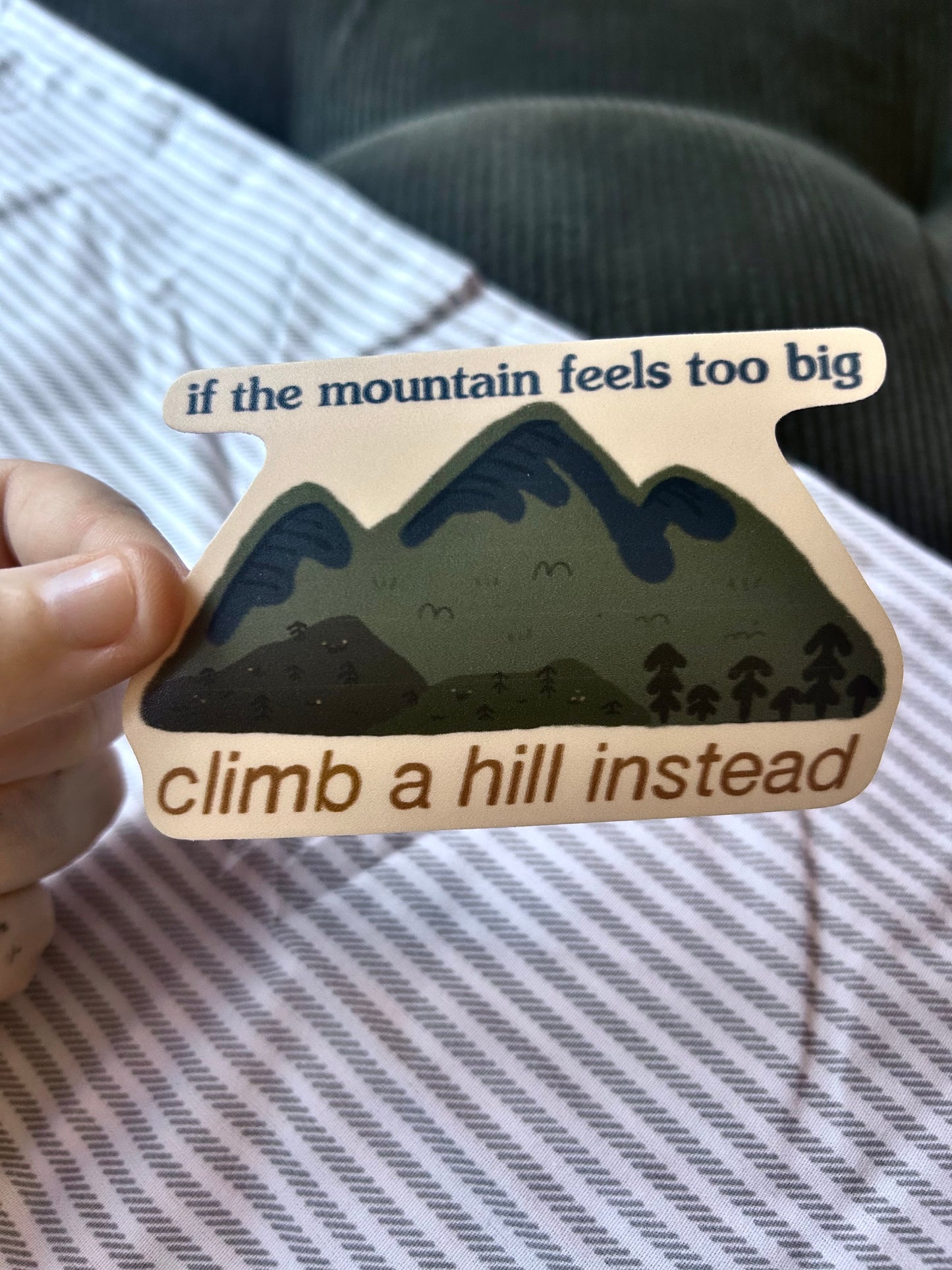 Climb A Hill Sticker