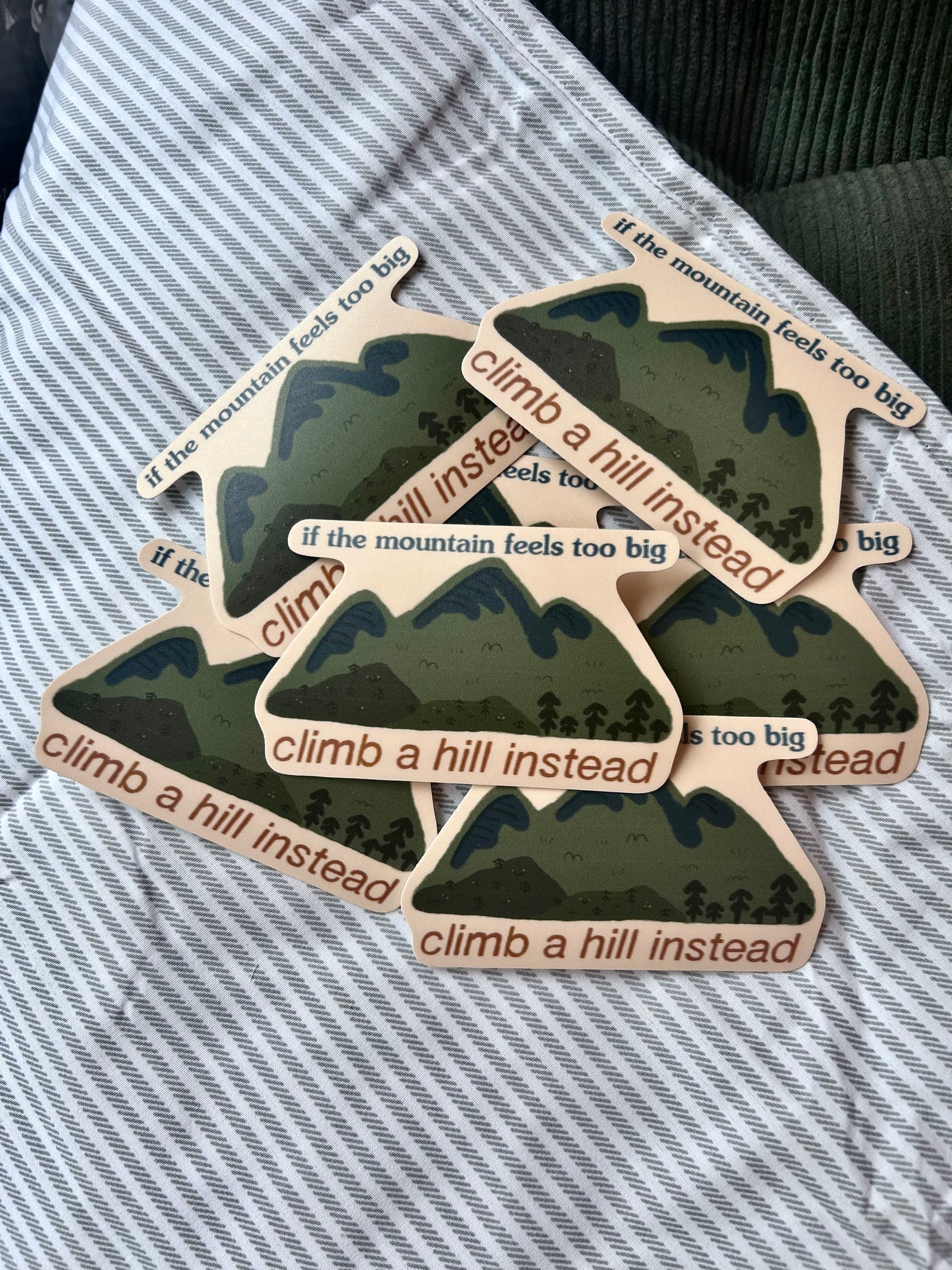 Climb A Hill Sticker