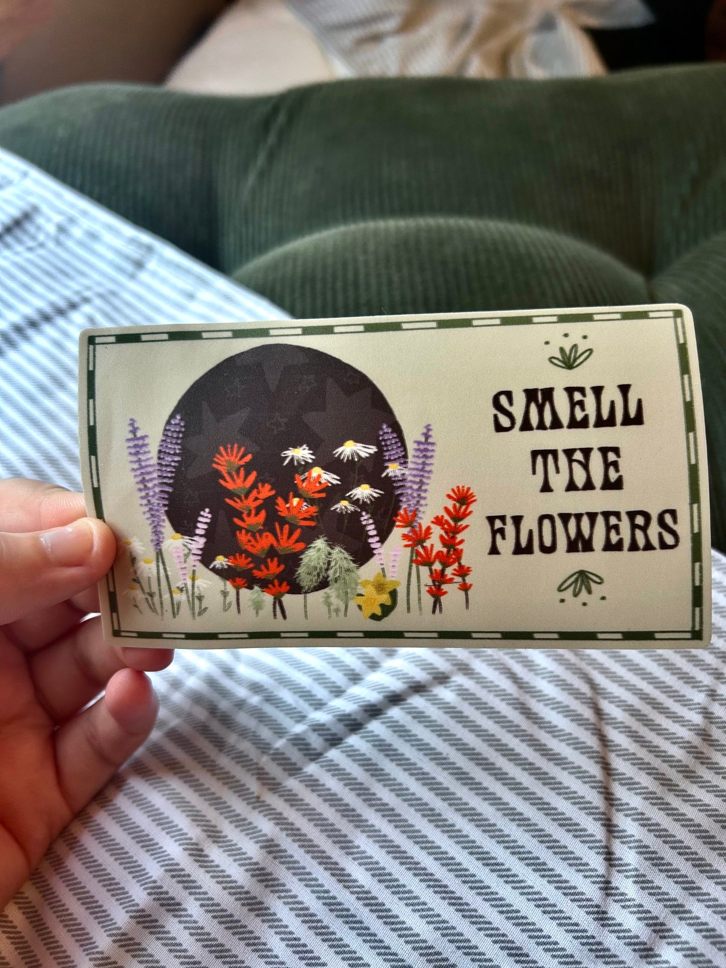 Smell The Flowers Sticker