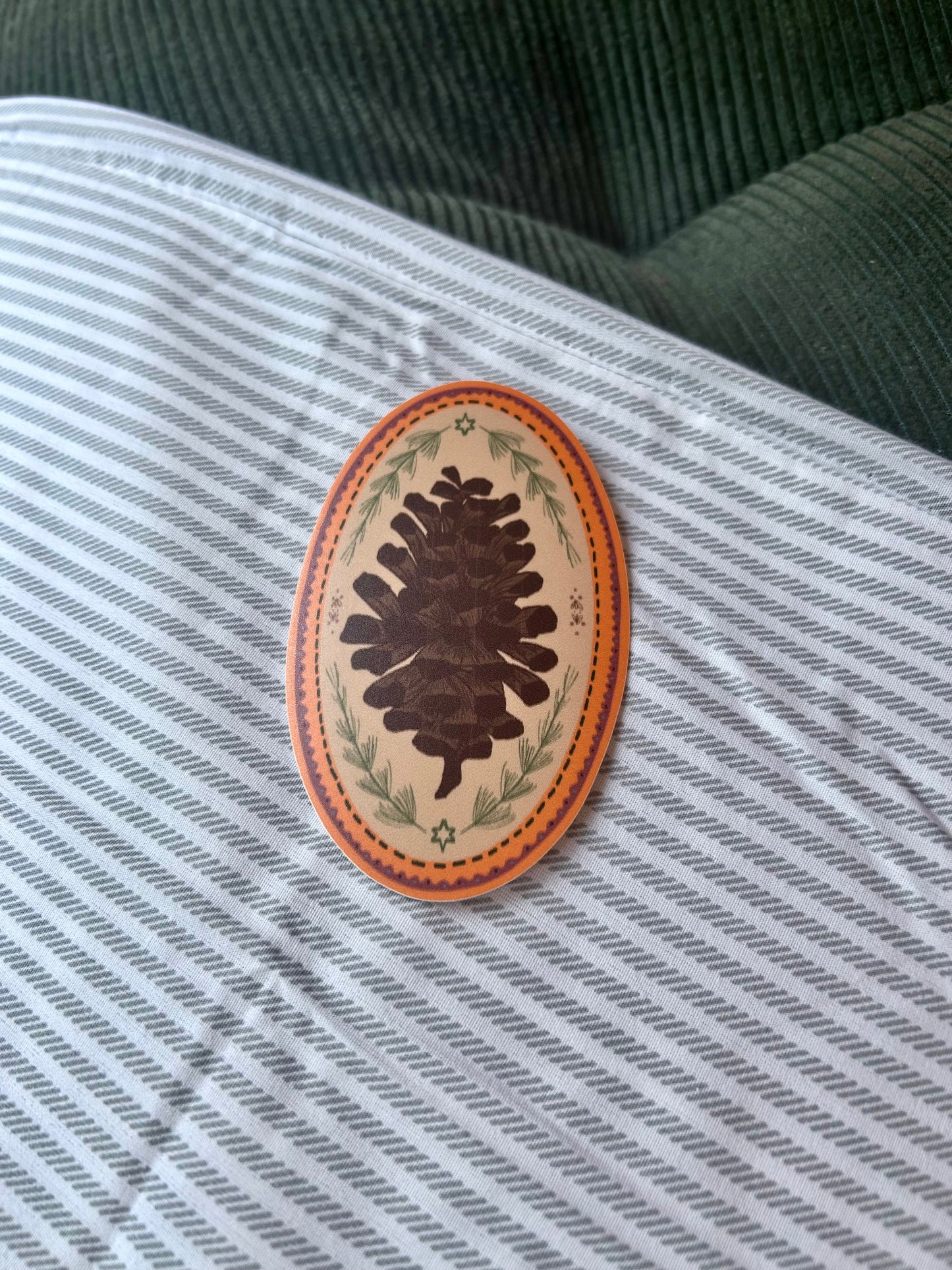 Pinecone Sticker