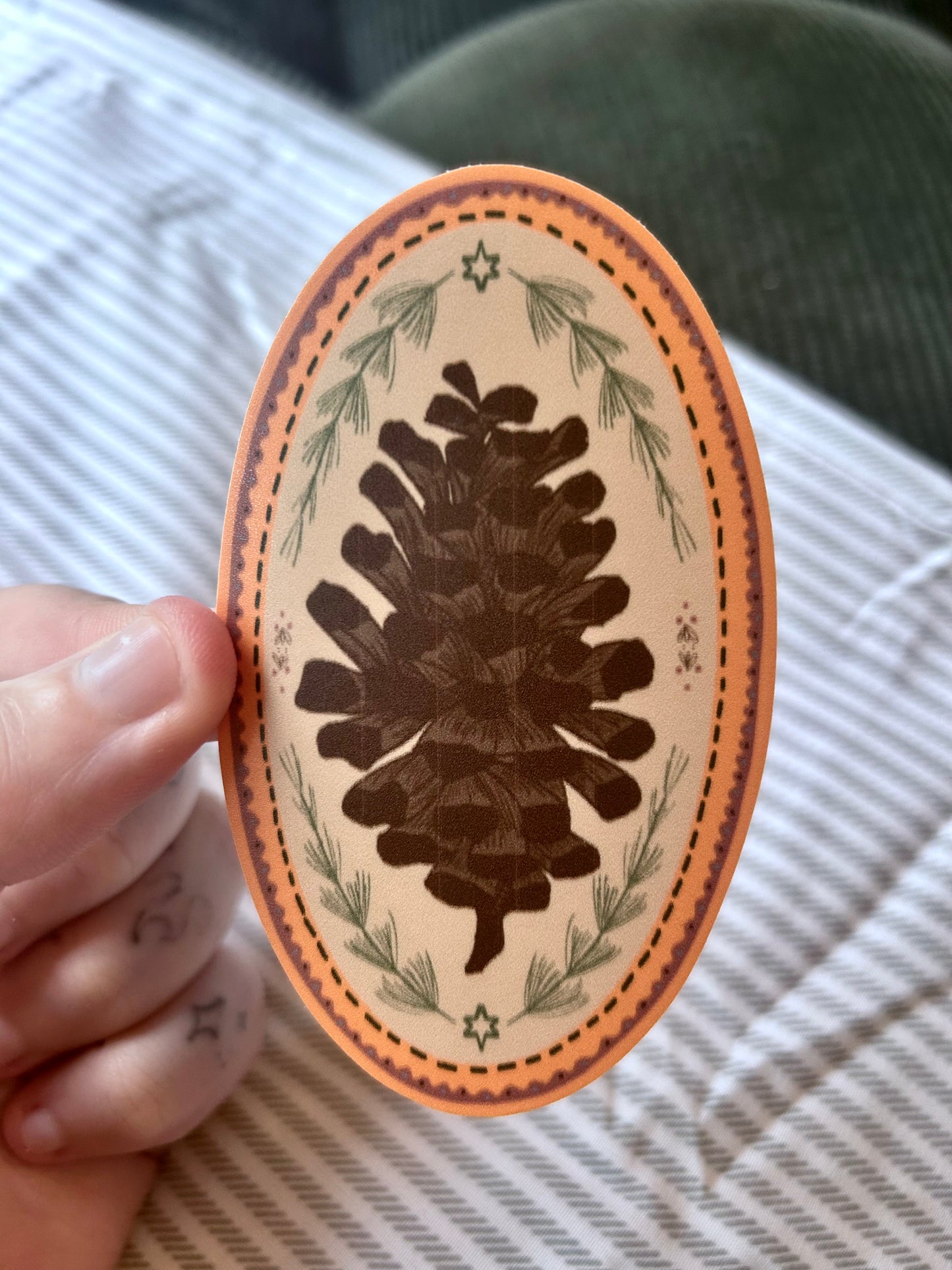 Pinecone Sticker