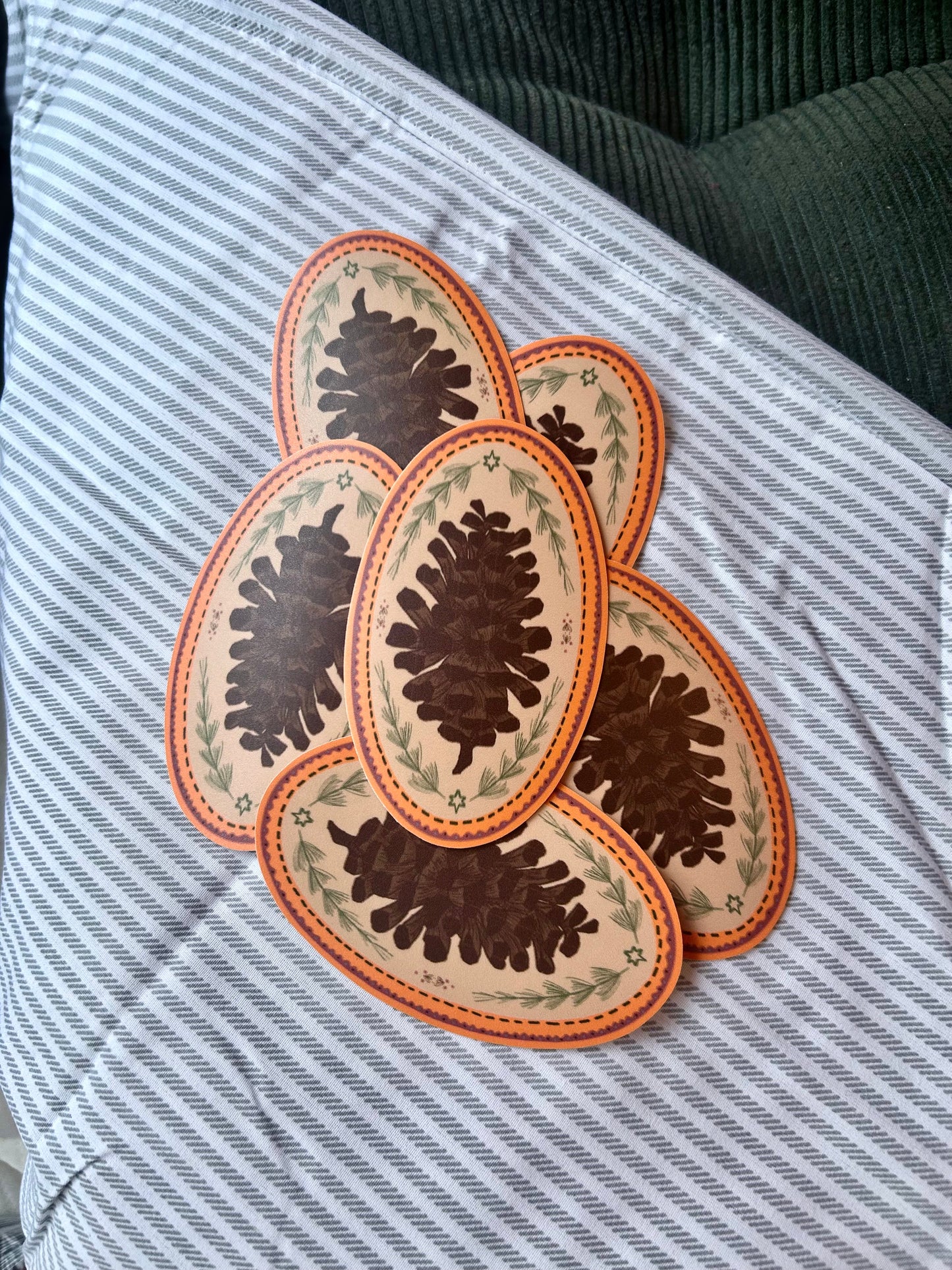 Pinecone Sticker