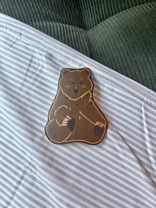 Grizzly Bear Sticker (B GRADE)