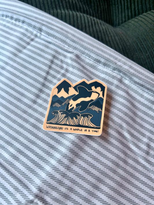 Orca Whale Mini Sticker