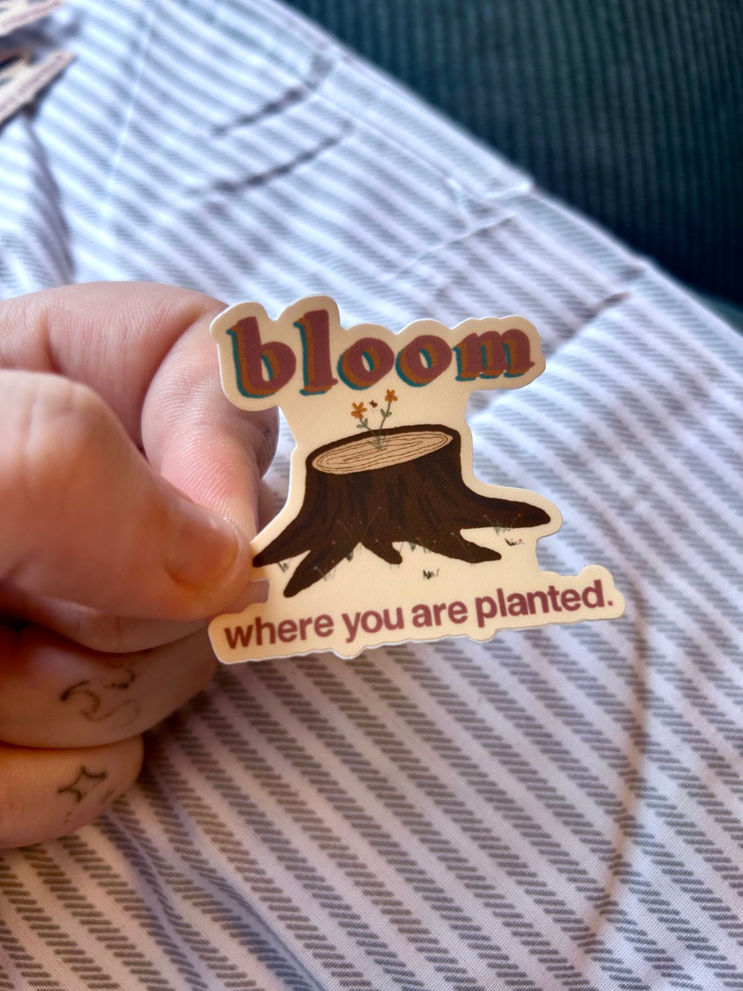 Bloom Where You Are Planted Mini Sticker