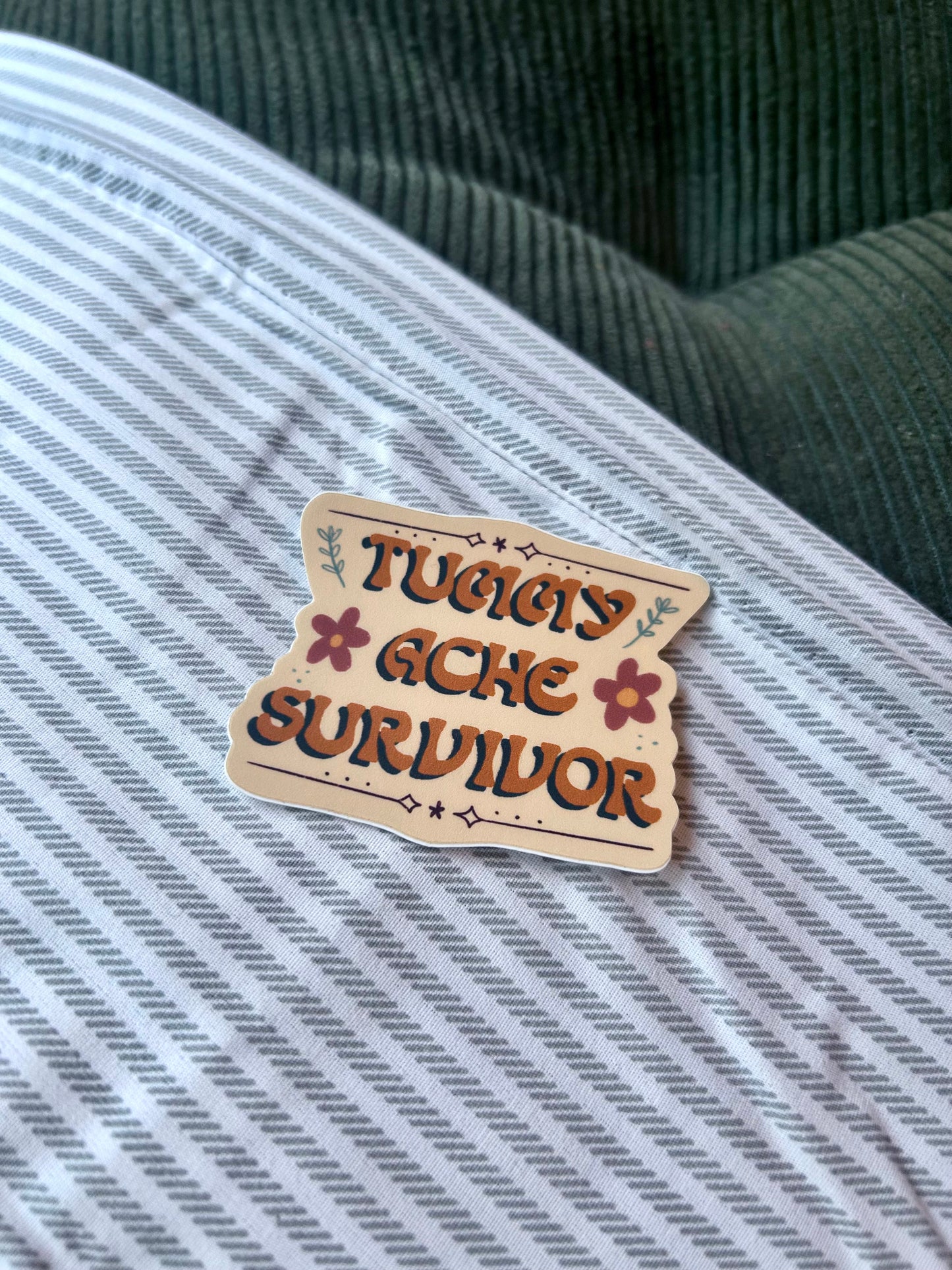 Tummy Ache Survivor Mini Sticker