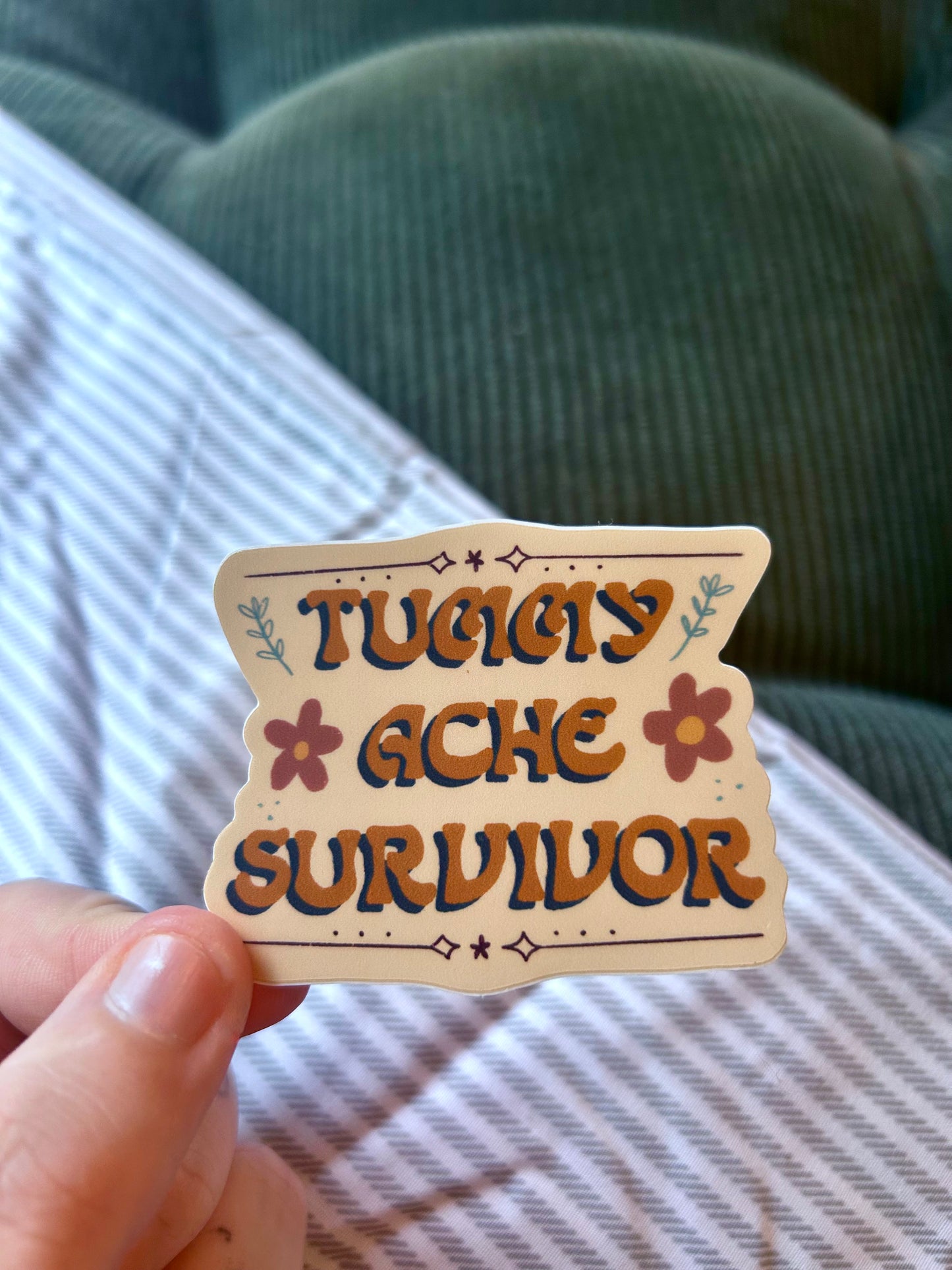 Tummy Ache Survivor Mini Sticker