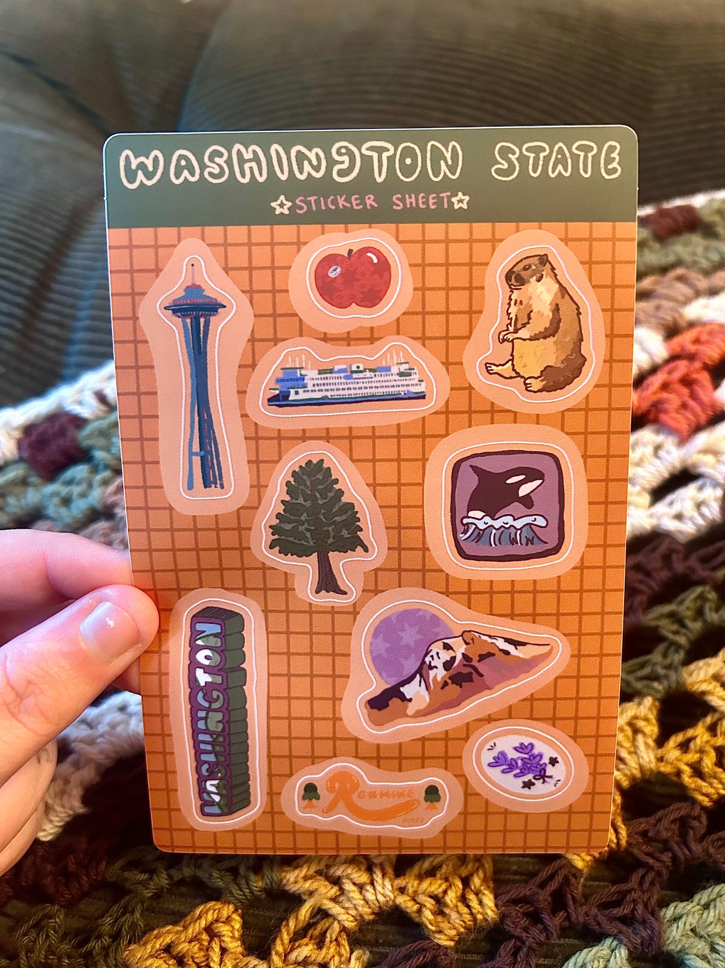 Washington State Sticker Sheet