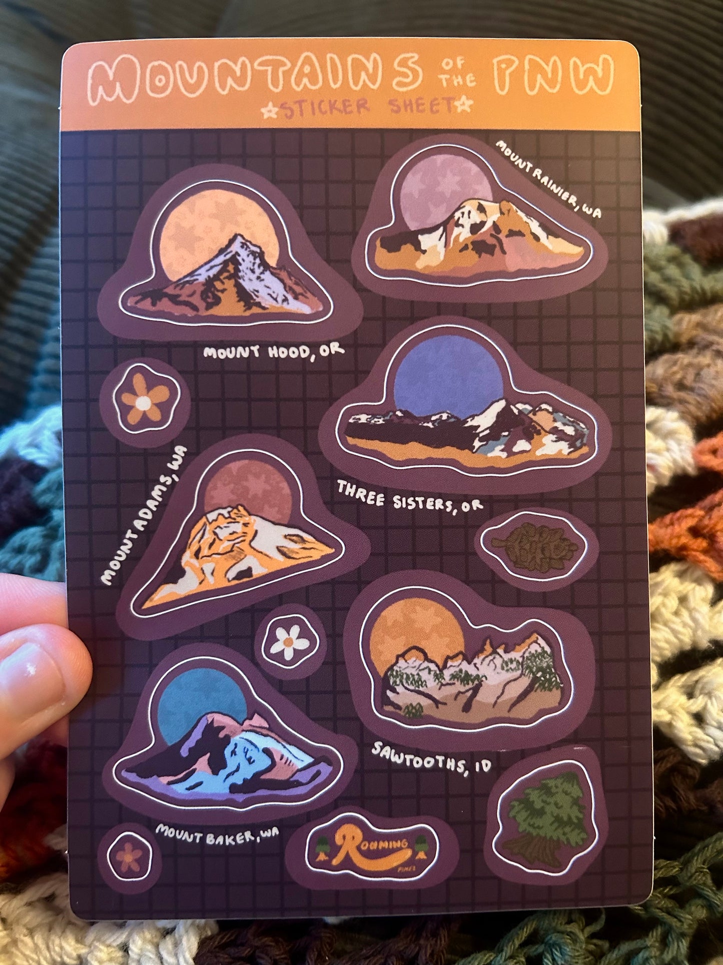 Mountains of the PNW Sticker Sheet