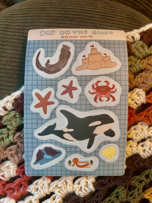 Day On The Coast Sticker Sheet