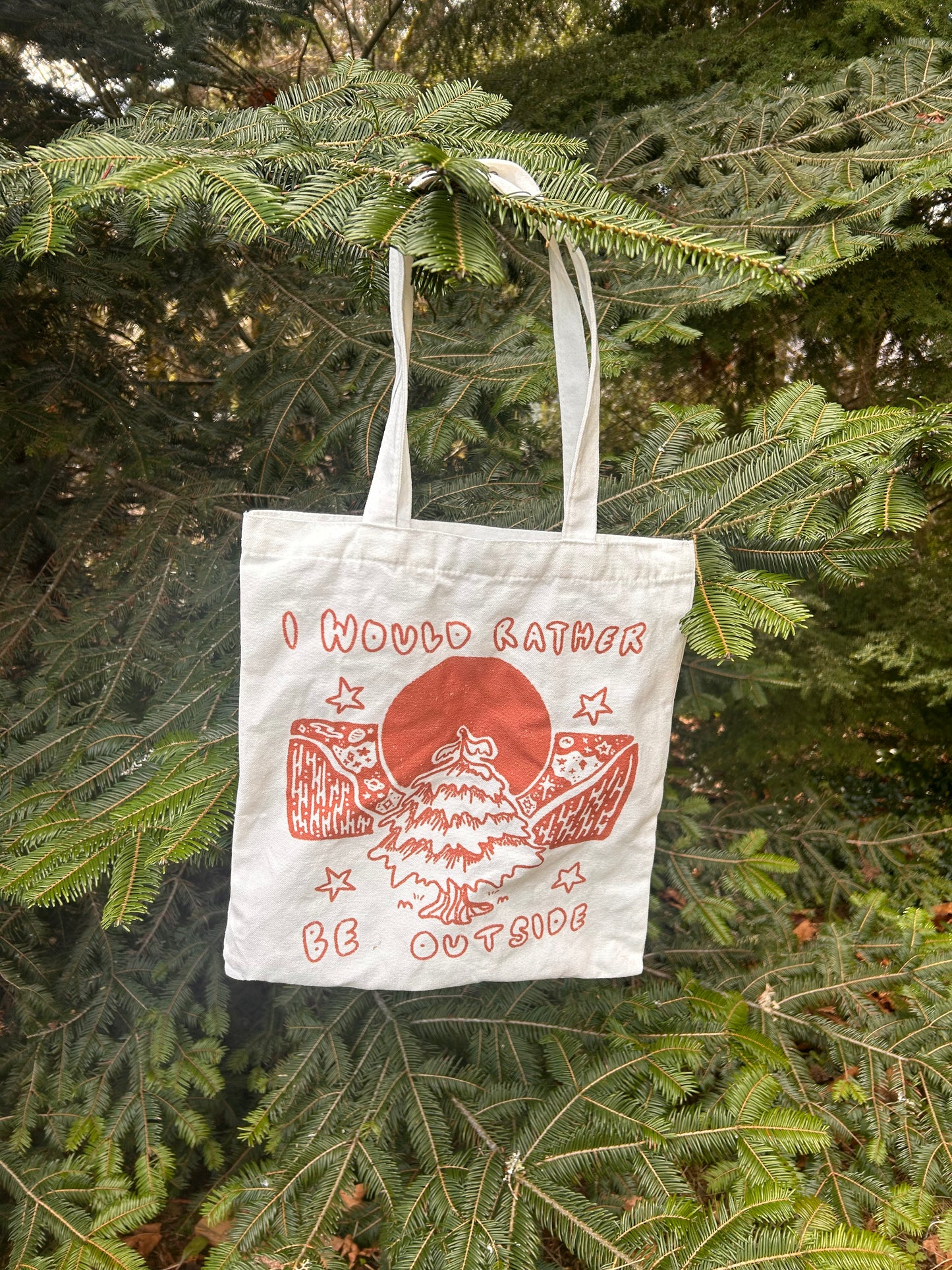 Rather Be Outside Tote Bag