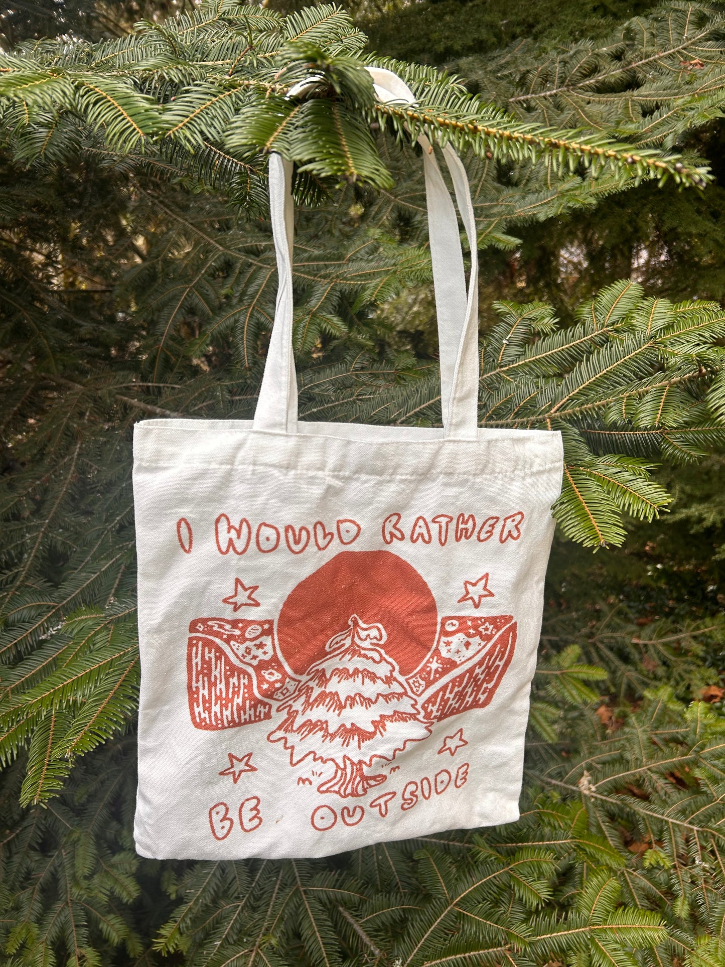 Rather Be Outside Tote Bag