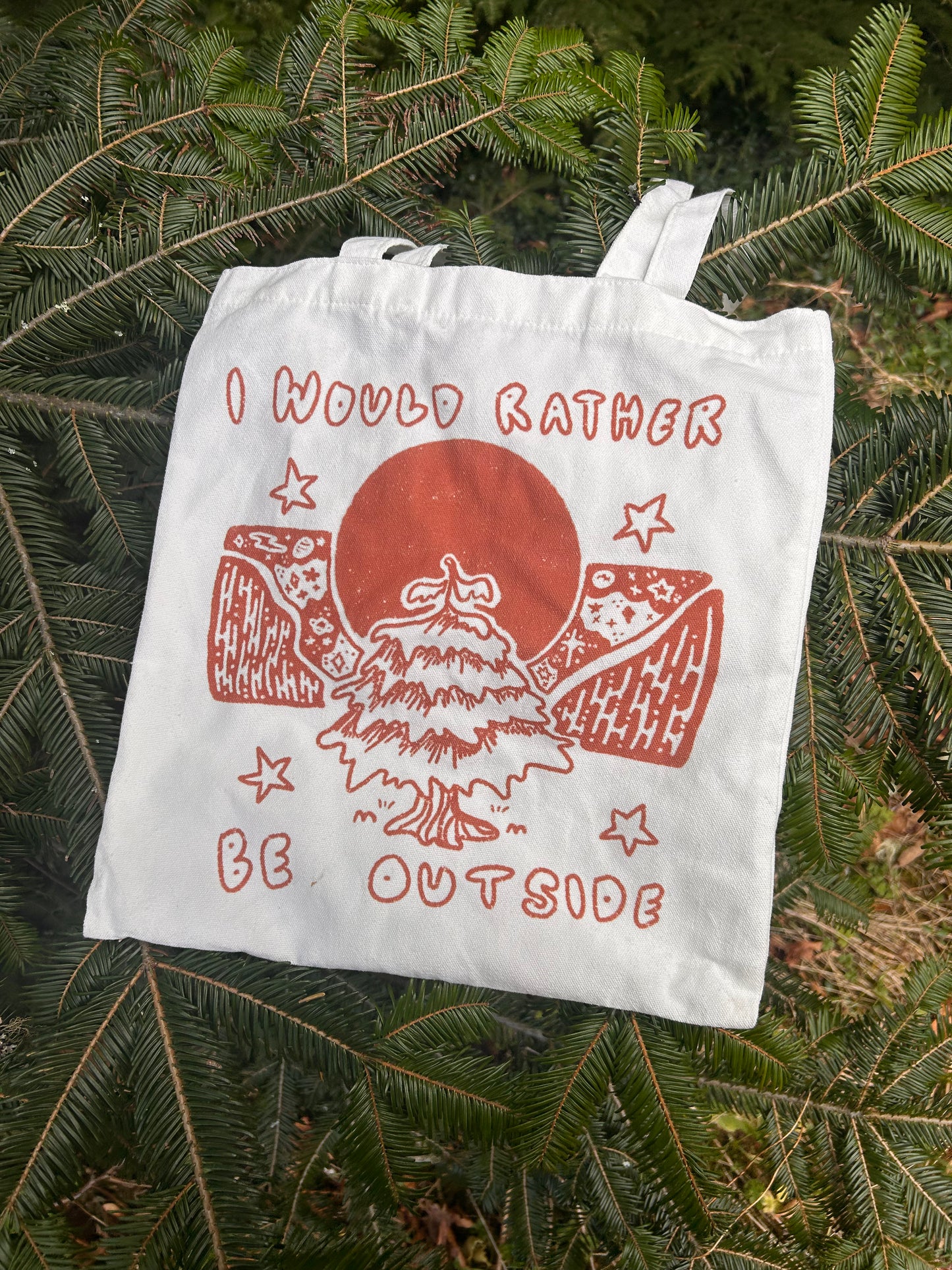 Rather Be Outside Tote Bag