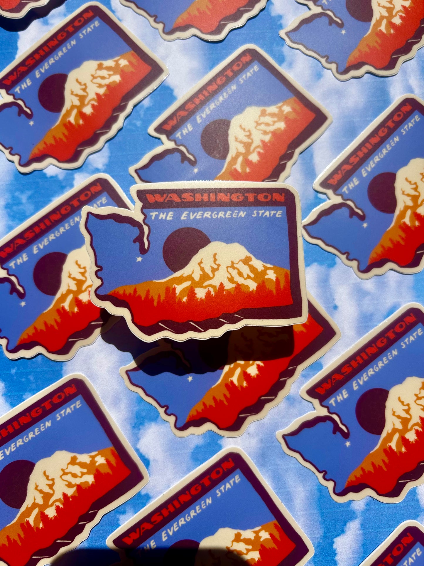 Washington State Icon Vinyl Sticker