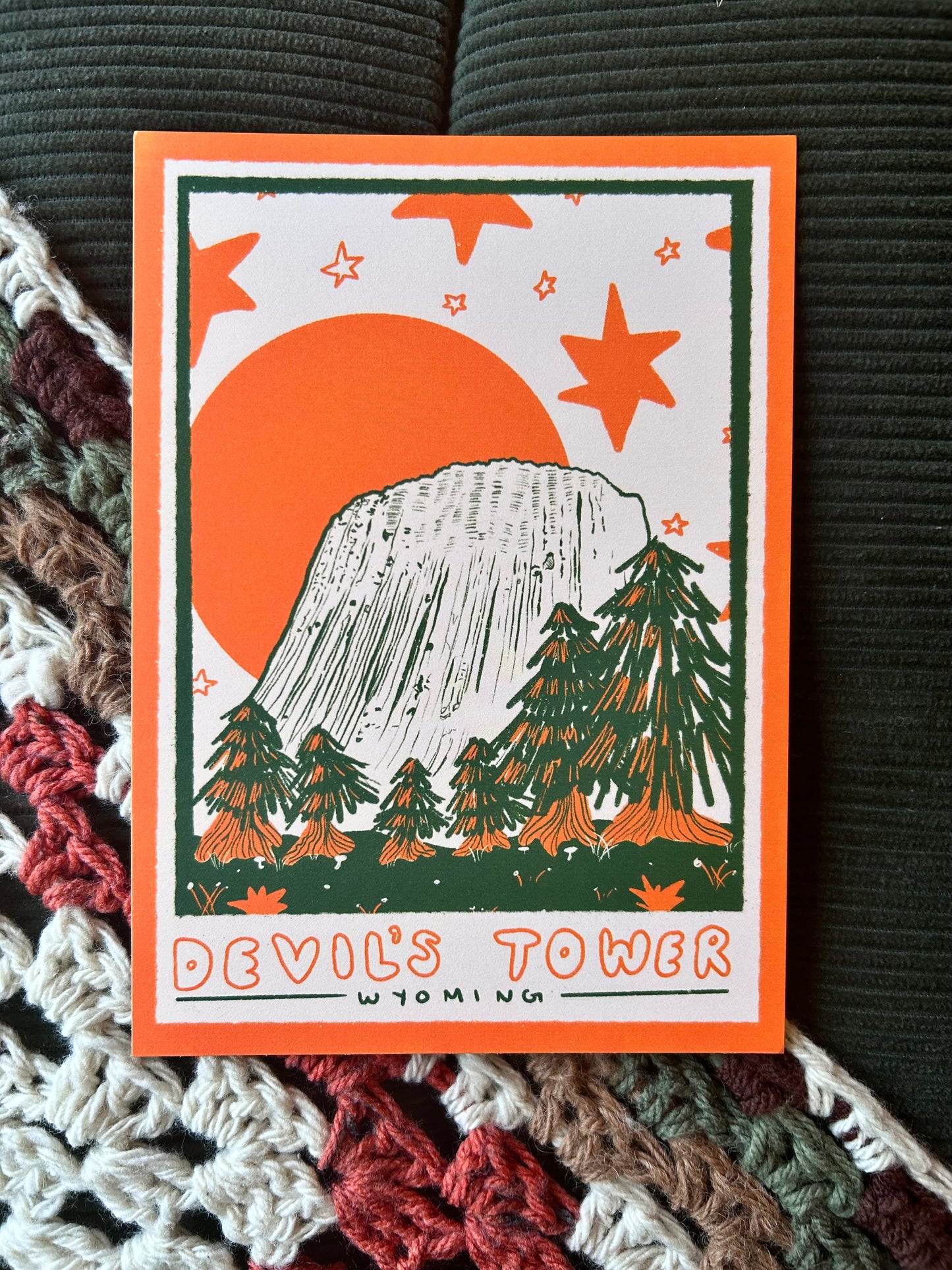 Devil's Tower Postcard Print