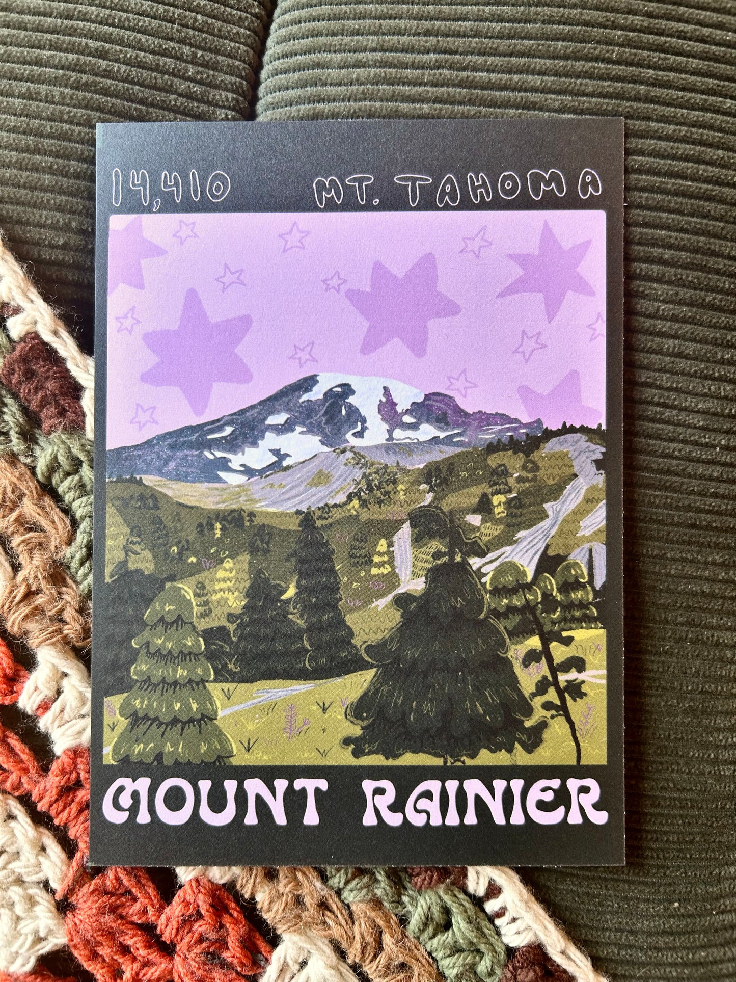 Mount Rainier National Park Postcard Print