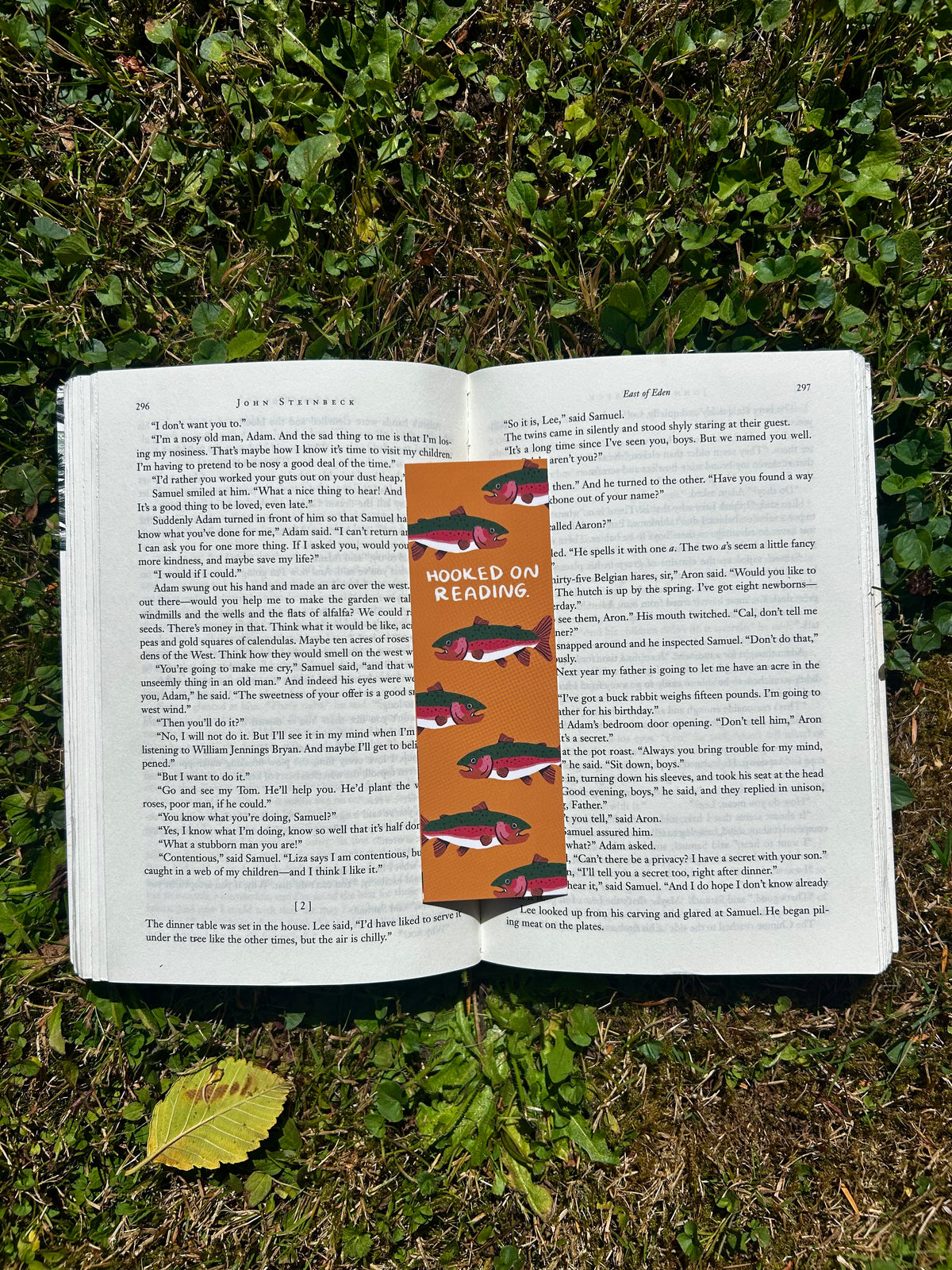 Hooked On Reading Fish Bookmark