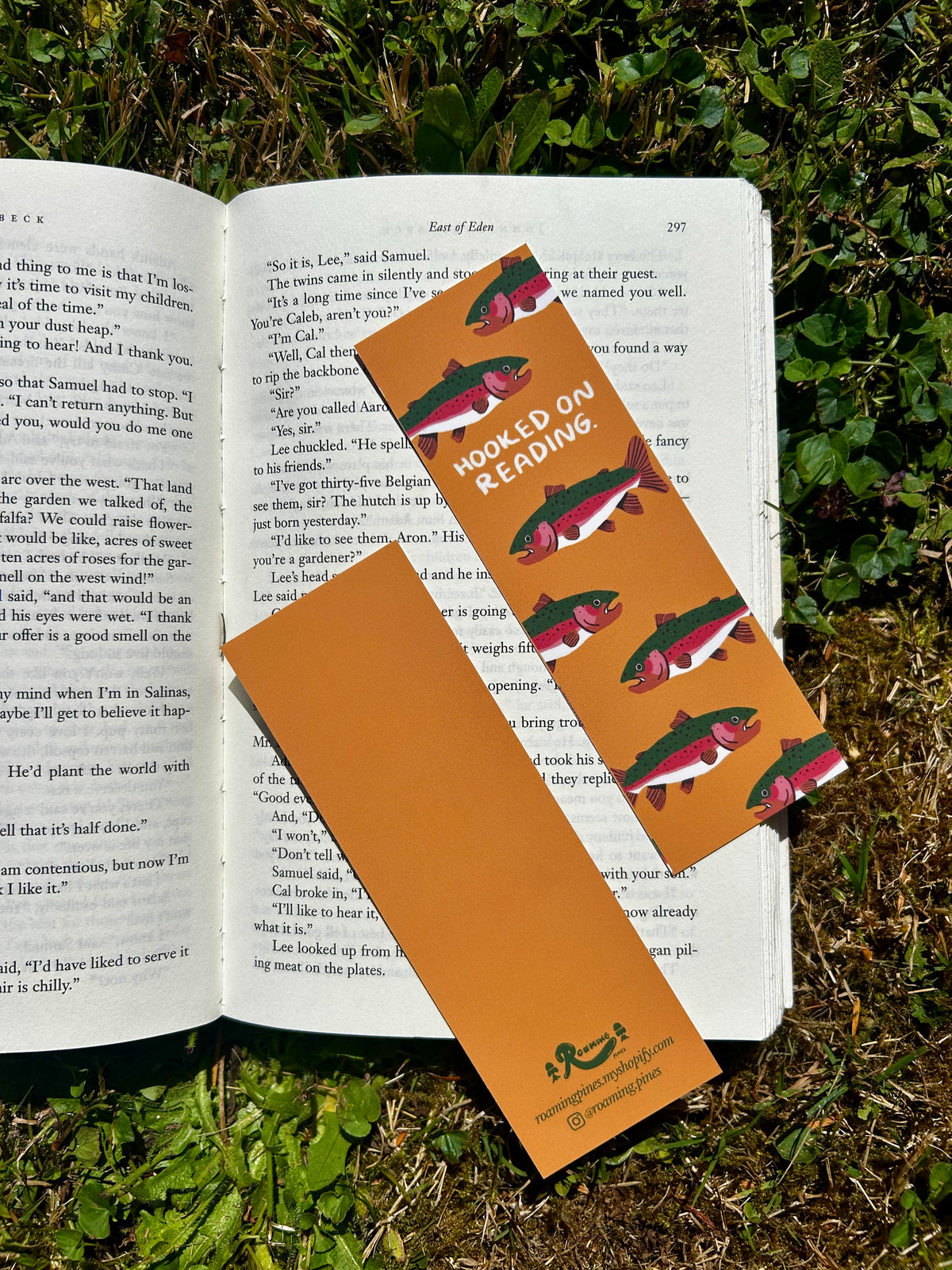 Hooked On Reading Fish Bookmark
