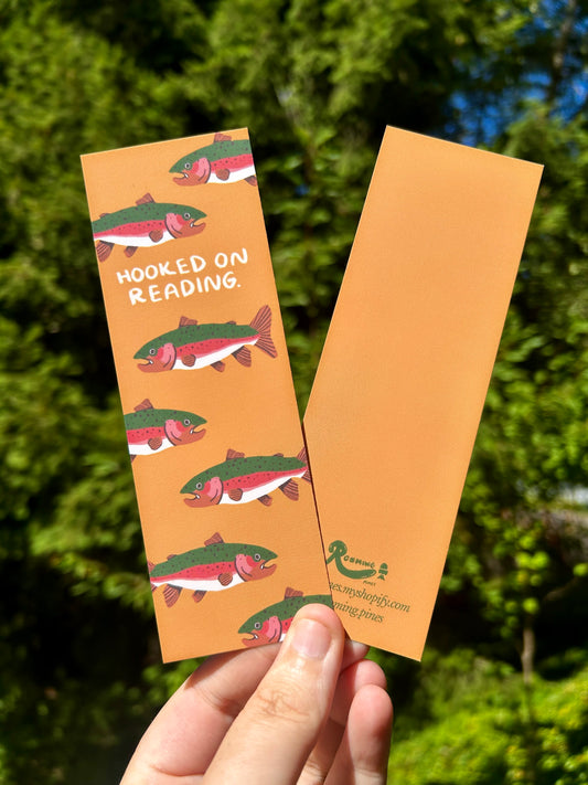 Hooked On Reading Fish Bookmark