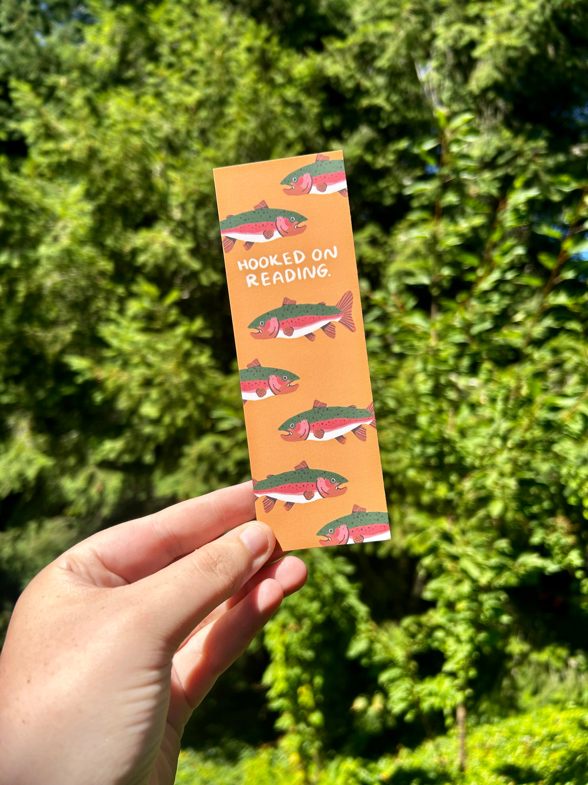 Hooked On Reading Fish Bookmark