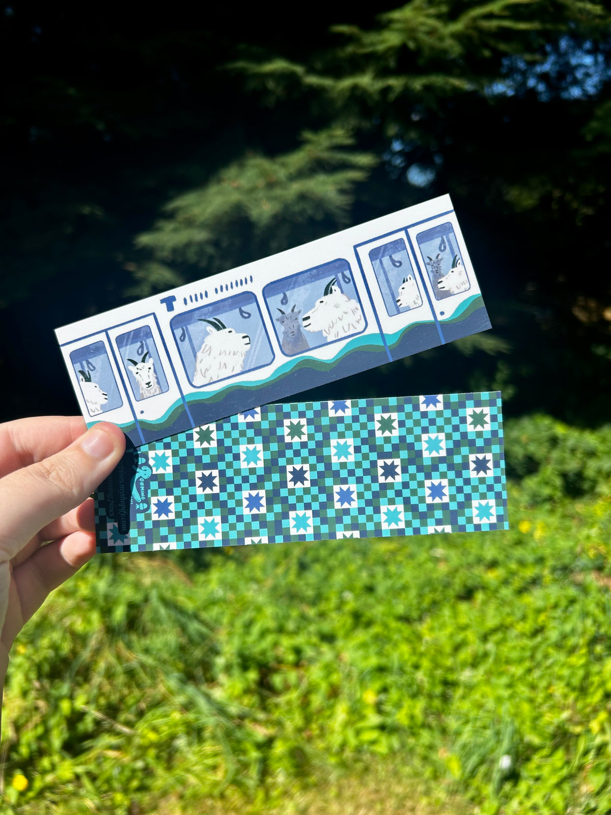 Mountain Goats on the Light Rail Bookmark