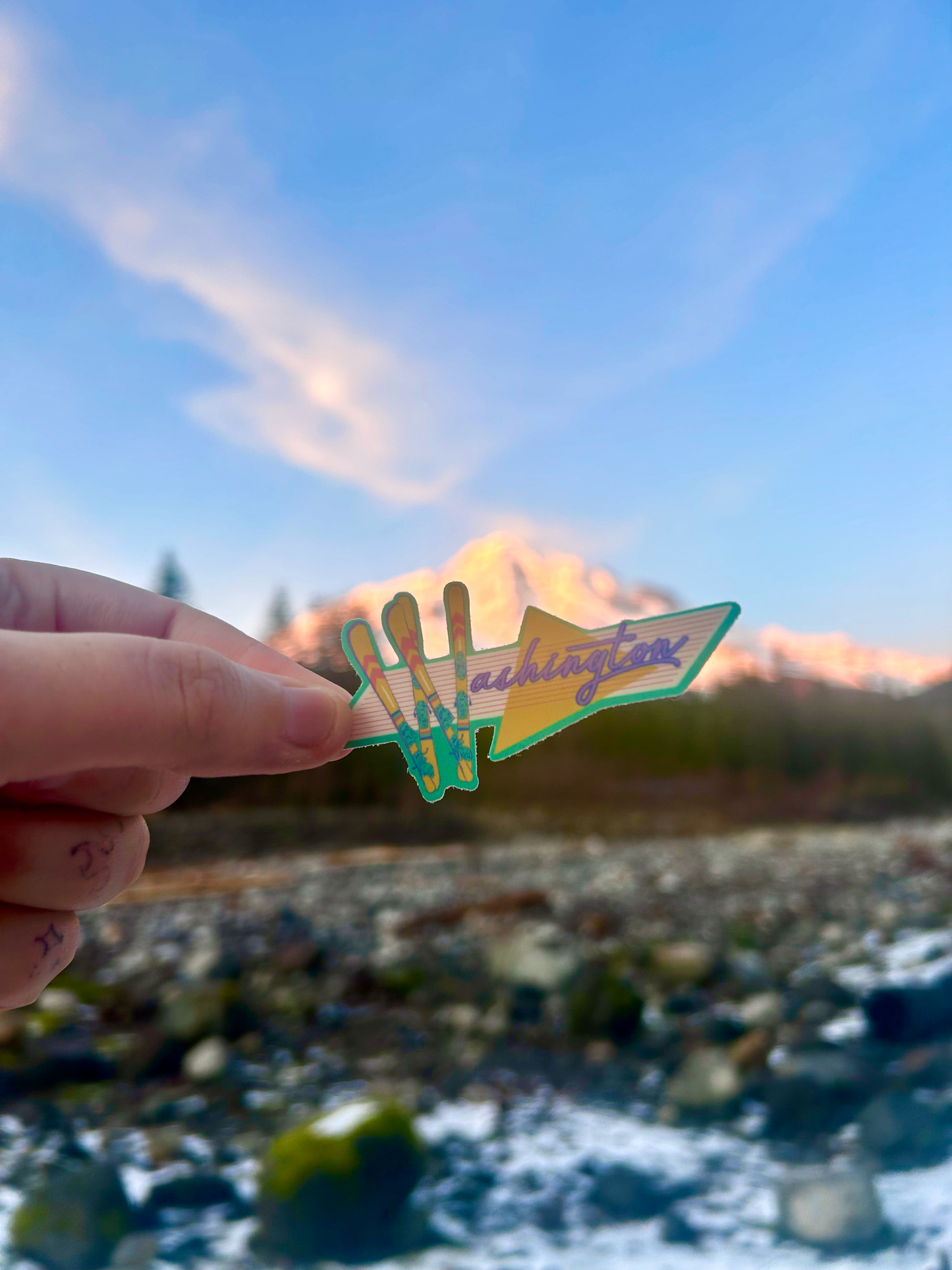 Retro Washington Vinyl Sticker