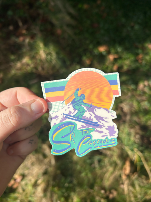 Ski The Cascades Sticker