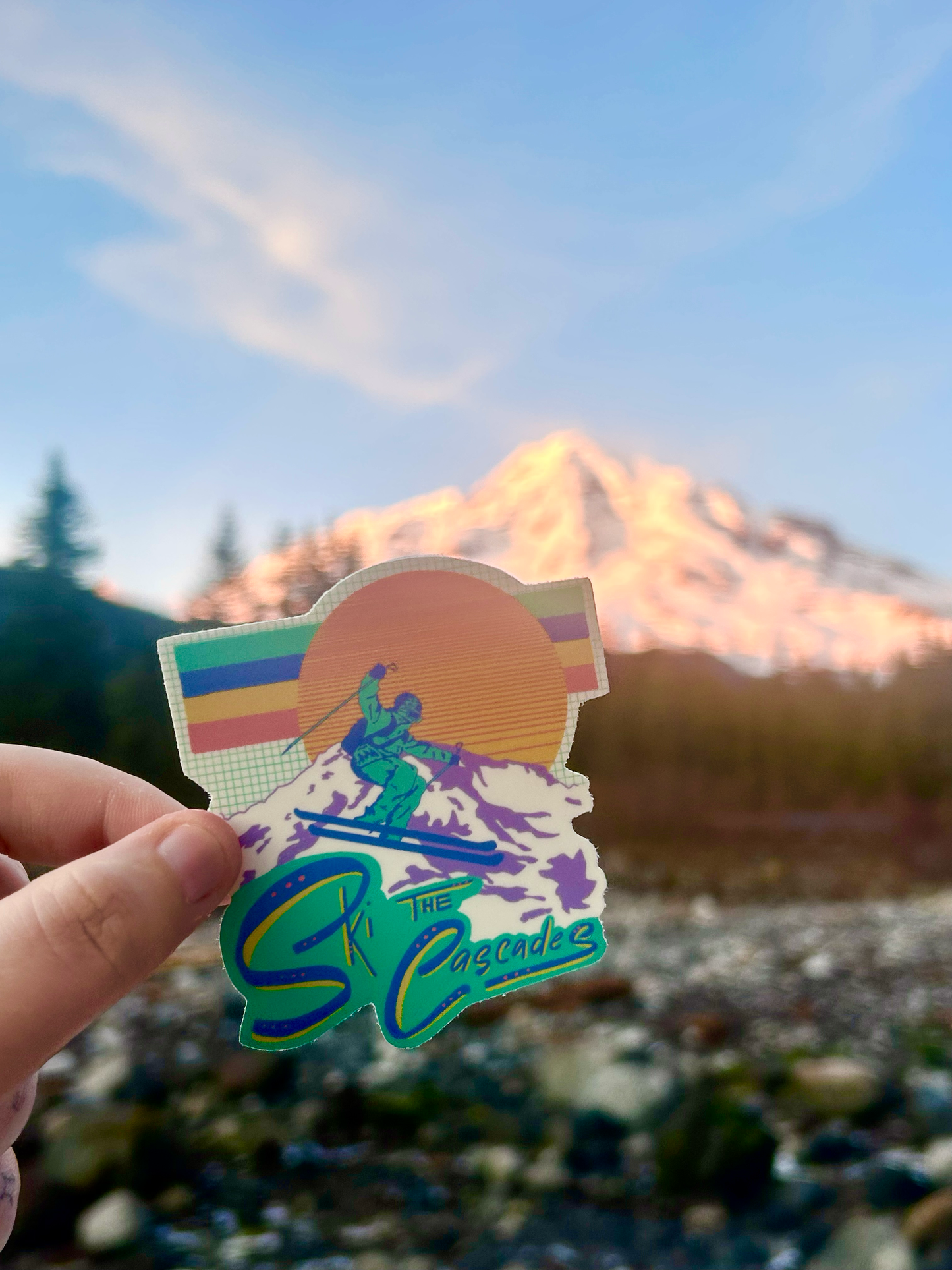Ski The Cascades Sticker