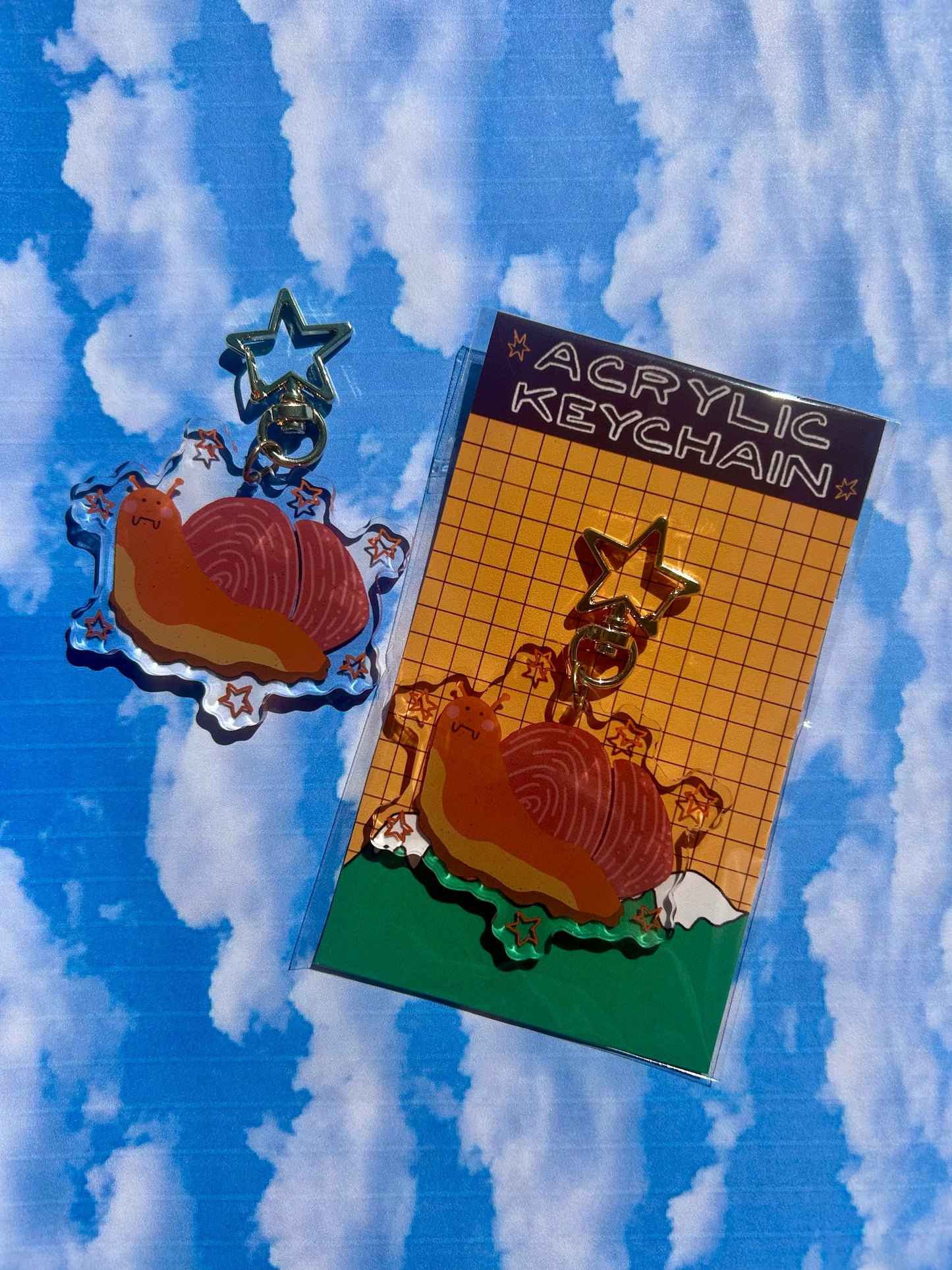 Snail Friend Acrylic Keychain