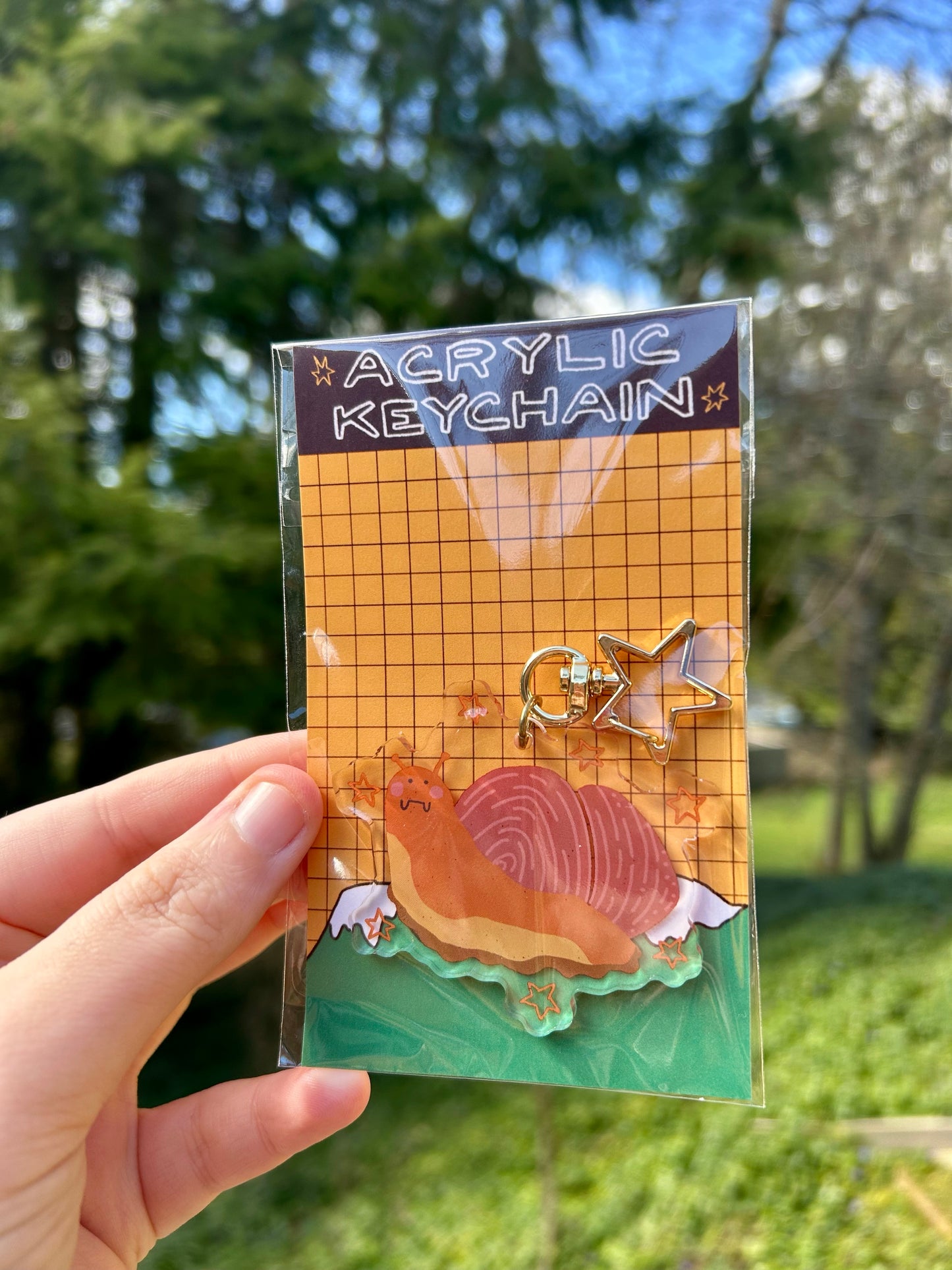 Snail Friend Acrylic Keychain