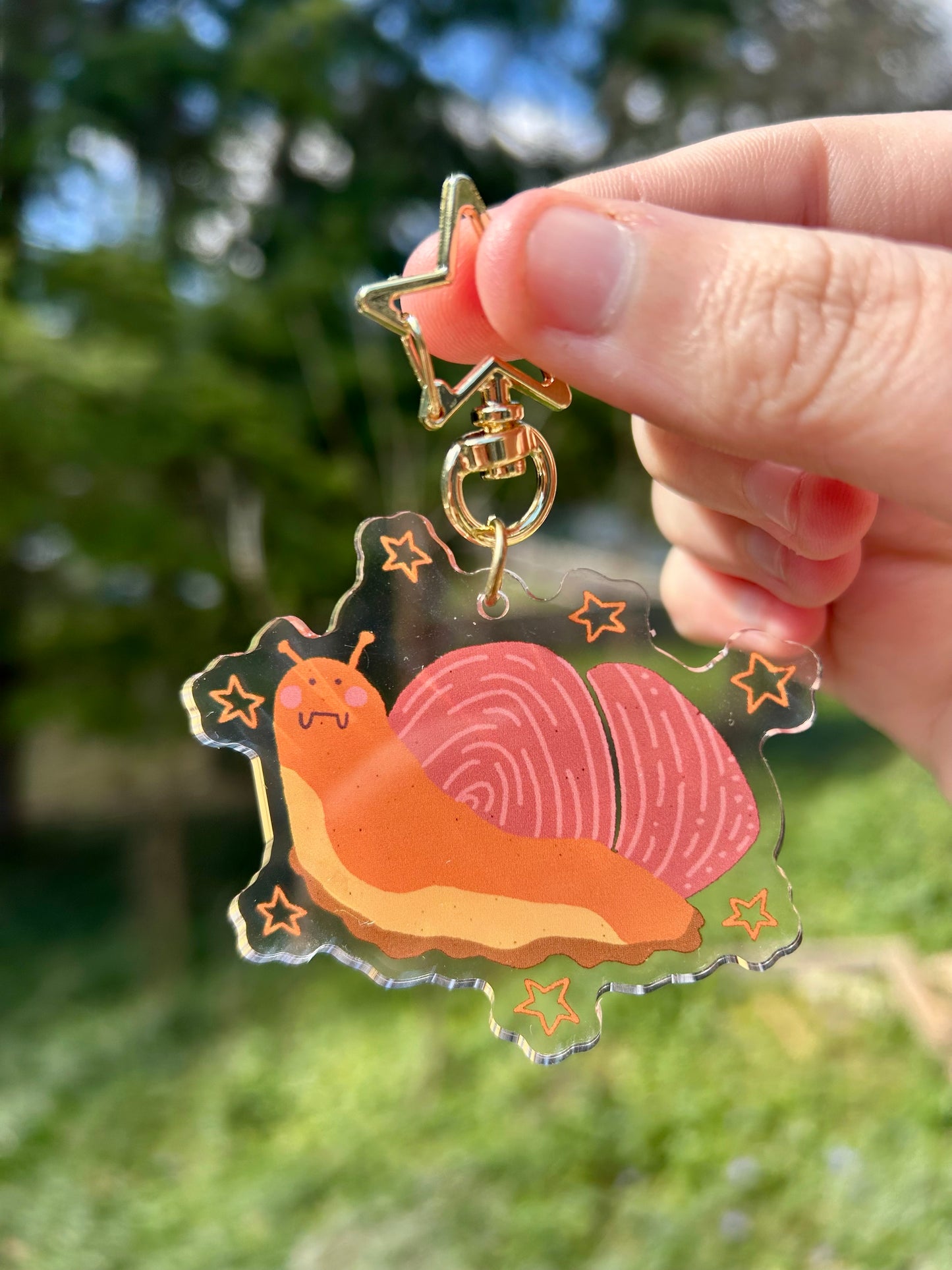 Snail Friend Acrylic Keychain