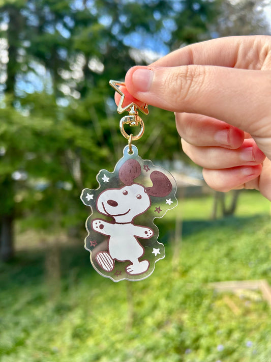 Esnupi Beagle Acrylic Keychain